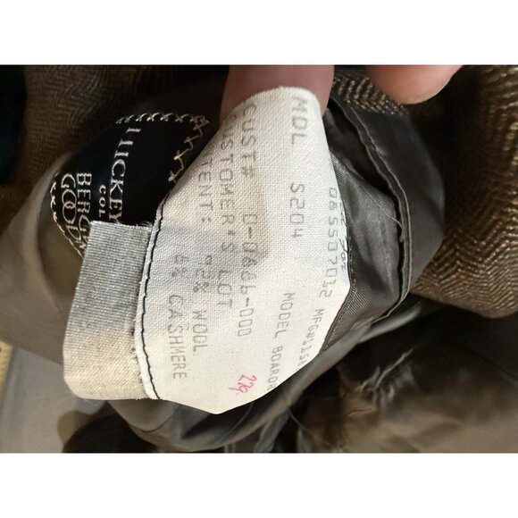 Hickey Freeman Mens Herringbone Cashmere Blazer Size 40 Old Money Classic Career - Picture 4 of 12